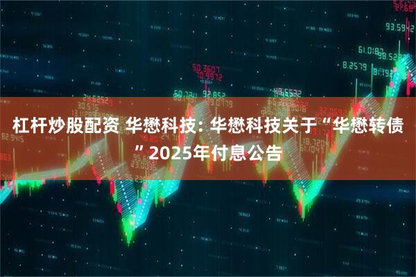 杠杆炒股配资 华懋科技: 华懋科技关于“华懋转债”2025年付息公告